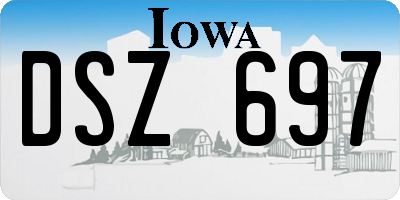 IA license plate DSZ697