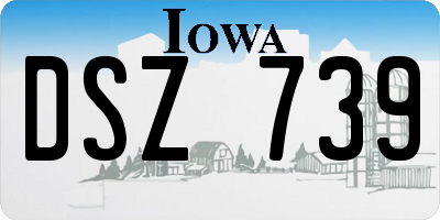 IA license plate DSZ739