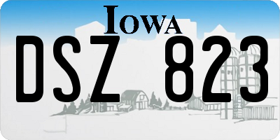 IA license plate DSZ823