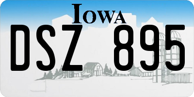 IA license plate DSZ895