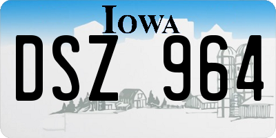 IA license plate DSZ964