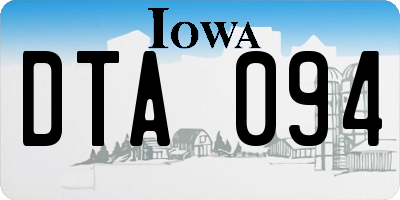IA license plate DTA094
