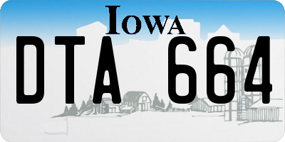 IA license plate DTA664