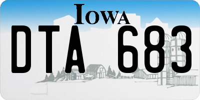 IA license plate DTA683