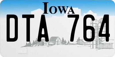 IA license plate DTA764