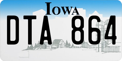 IA license plate DTA864