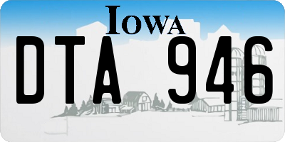 IA license plate DTA946