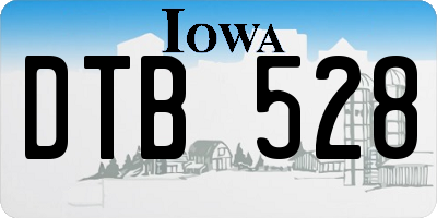 IA license plate DTB528