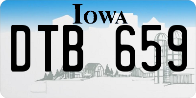 IA license plate DTB659