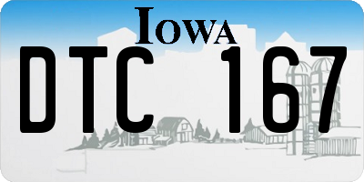 IA license plate DTC167
