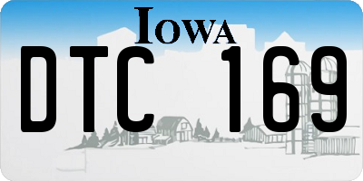 IA license plate DTC169