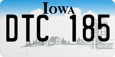 IA license plate DTC185