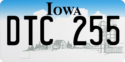IA license plate DTC255