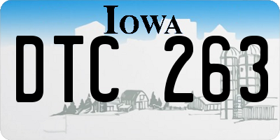 IA license plate DTC263