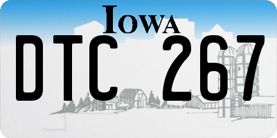 IA license plate DTC267