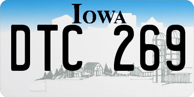 IA license plate DTC269