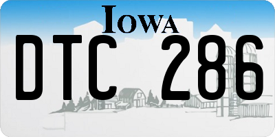 IA license plate DTC286