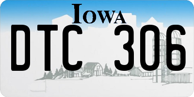 IA license plate DTC306