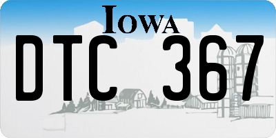 IA license plate DTC367