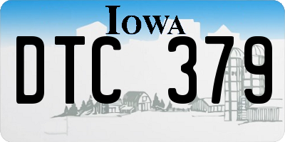 IA license plate DTC379