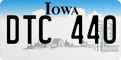 IA license plate DTC440