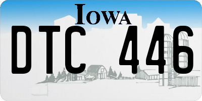 IA license plate DTC446