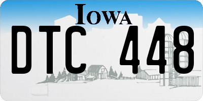 IA license plate DTC448