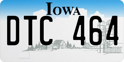 IA license plate DTC464