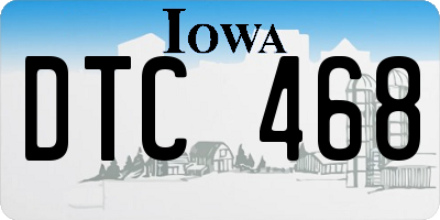 IA license plate DTC468