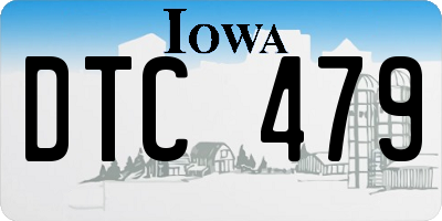 IA license plate DTC479