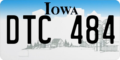 IA license plate DTC484