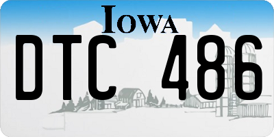 IA license plate DTC486