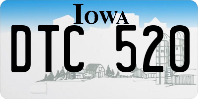 IA license plate DTC520