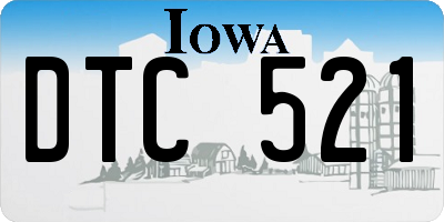 IA license plate DTC521