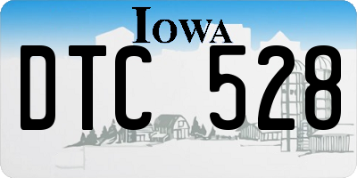 IA license plate DTC528