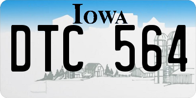 IA license plate DTC564