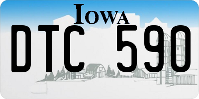 IA license plate DTC590