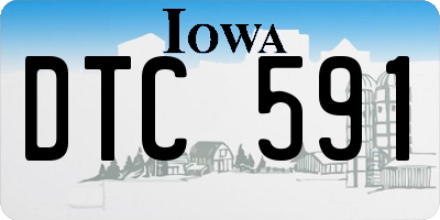 IA license plate DTC591