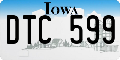 IA license plate DTC599