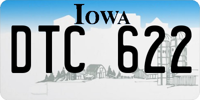 IA license plate DTC622