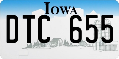 IA license plate DTC655