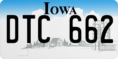 IA license plate DTC662