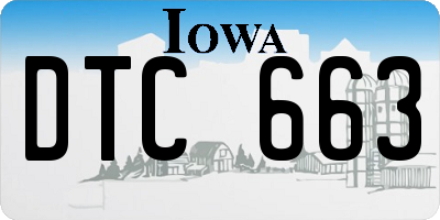 IA license plate DTC663