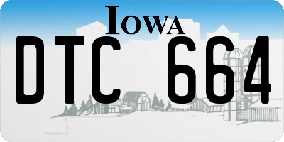 IA license plate DTC664