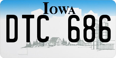 IA license plate DTC686