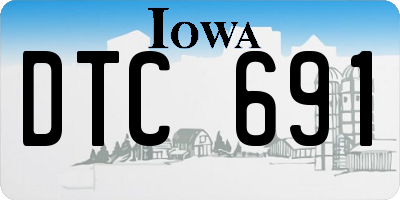 IA license plate DTC691