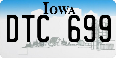 IA license plate DTC699