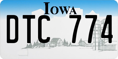 IA license plate DTC774