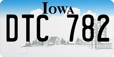 IA license plate DTC782