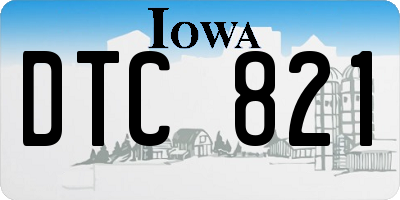 IA license plate DTC821
